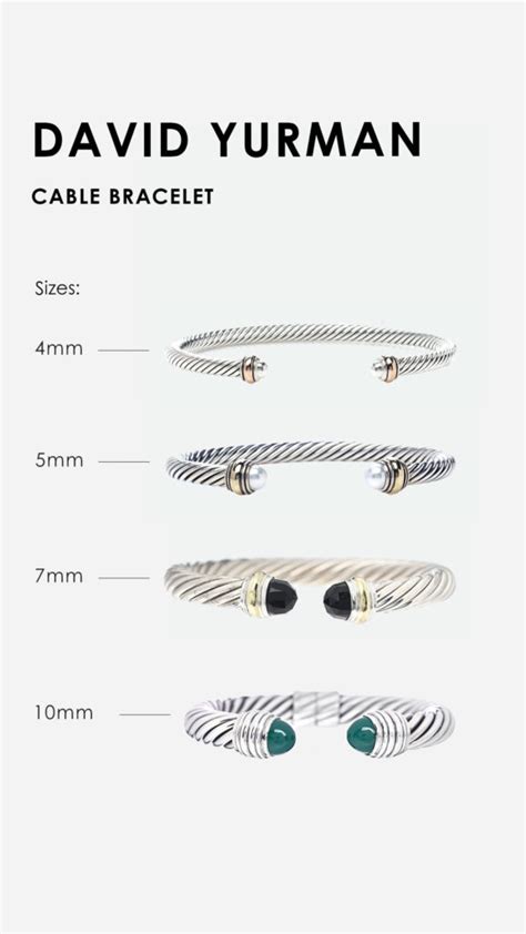 yurman bracelet sizes|david yurman ring size chart.